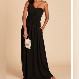 Birdy Grey Black Chiffon Convertible Dress
